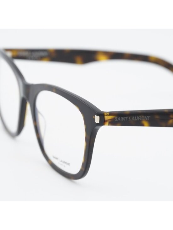 Saint Laurent SL286 SLIM 002 Eyeglasses Havana 50mm Square Frame main image 10